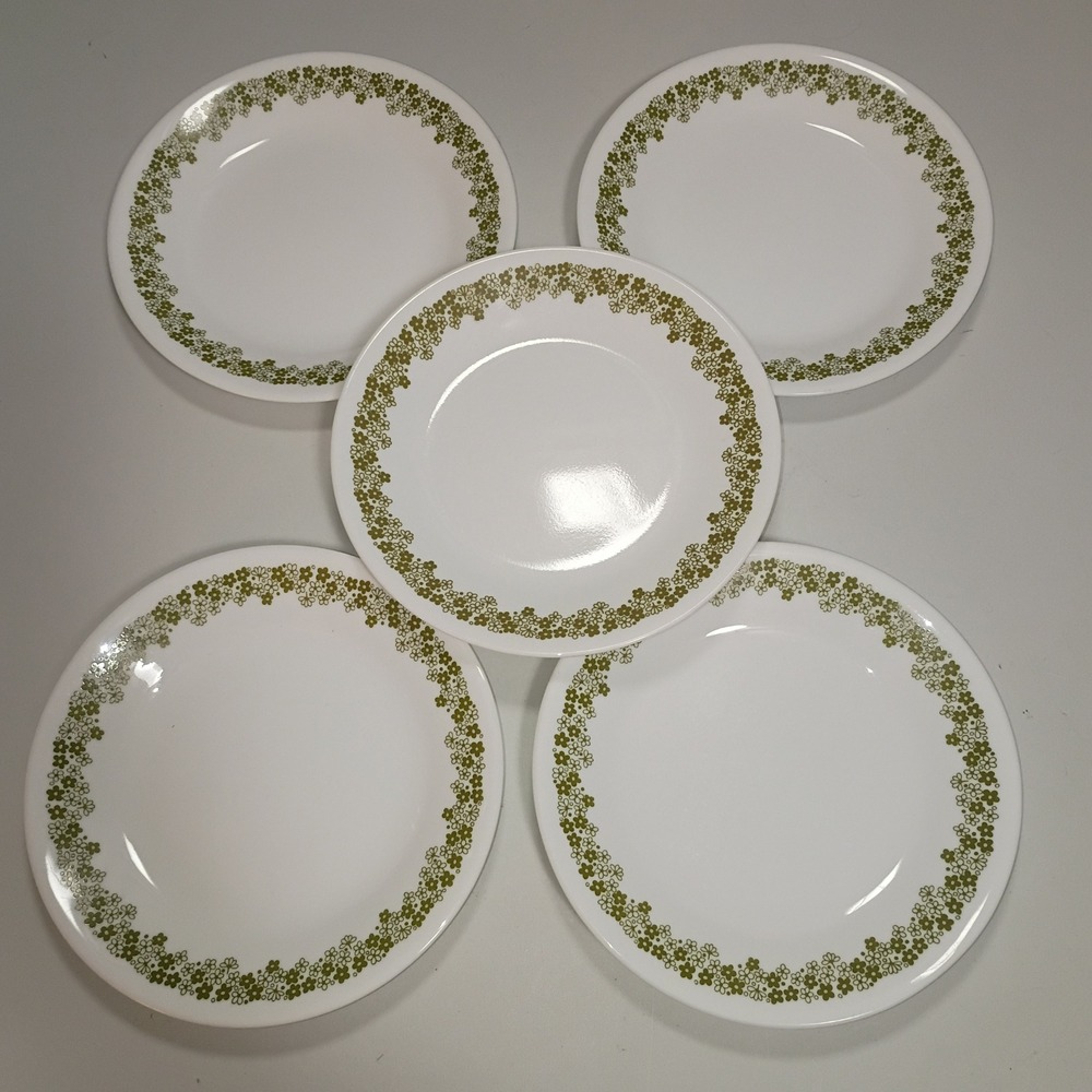Corelle Spring Blossom Crazy Daisy 6.75" Bread Dessert Plate, Set Of 5 Vintage